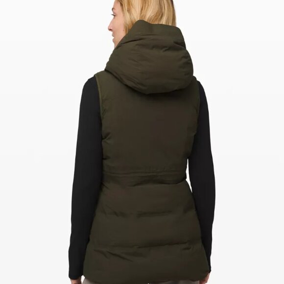 Lululemon Sleet Street Vest Sz 2 Olive - Picture 4 of 15